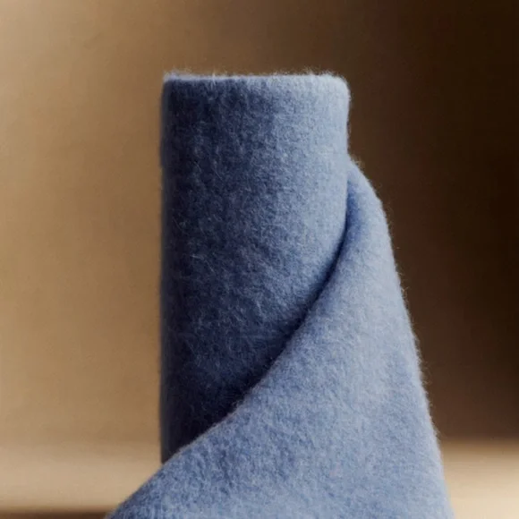 Cozy Light Blue Wool Scarf from Sezane - Picture 3 of 4